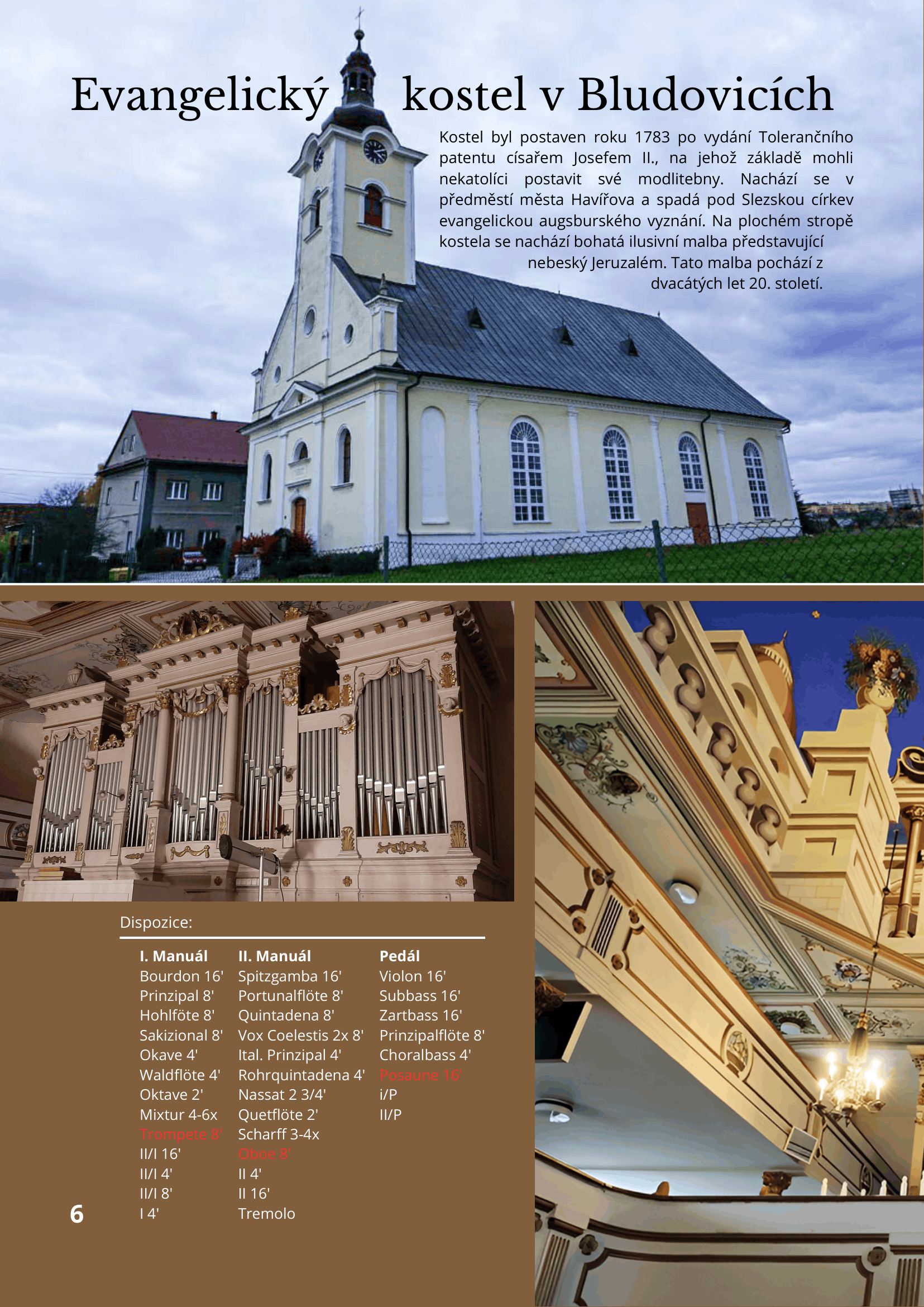 Brožura Varhany – strana 6