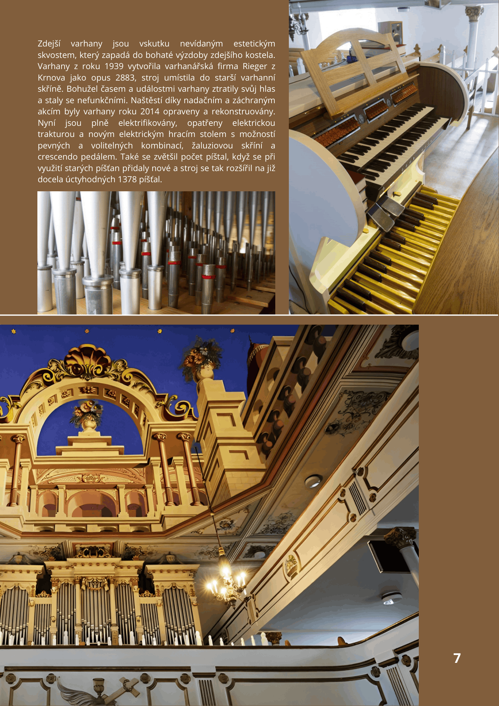 Brožura Varhany – strana 7